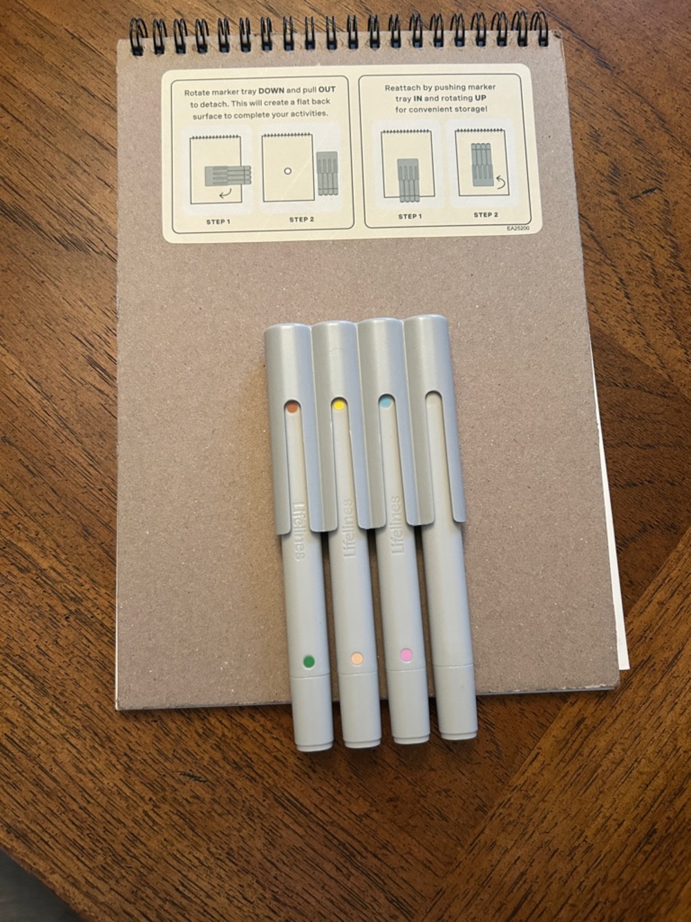 Lifelines Hidden Patterns Activity Book with Pink Cover and Pens - Picture 2 of 6